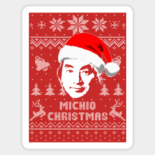 Michio Kaku Christmas Sticker